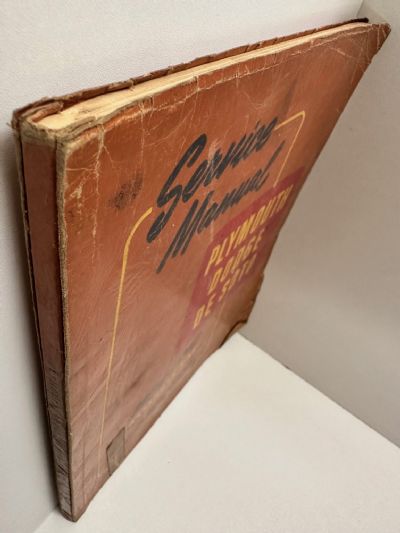 SERVICE MANUAL: Plymouth Dodge De Soto Passenger Cars 1936-1942