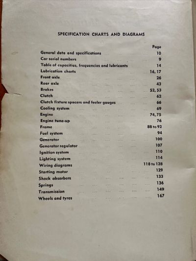 SERVICE MANUAL: Plymouth Dodge De Soto Passenger Cars 1936-1942