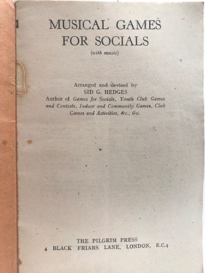 MUSICAL GAMES FOR SOCIALS