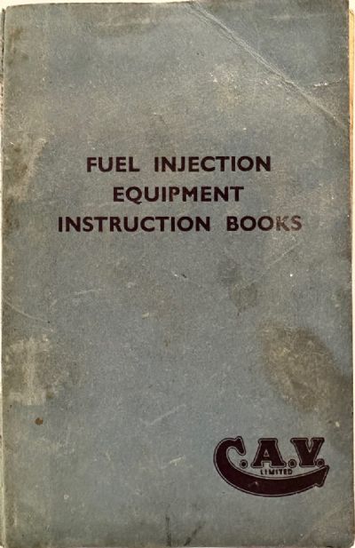 FUEL INJECTION EQUIPMENT INSTRUCTION BOOKS 
