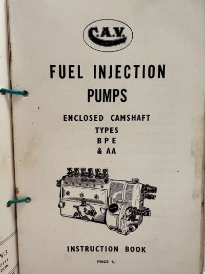 FUEL INJECTION EQUIPMENT INSTRUCTION BOOKS
