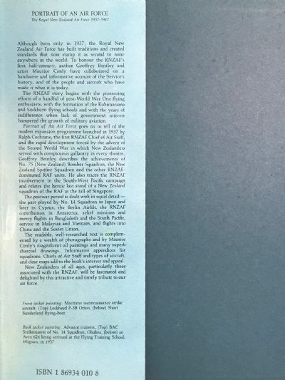 PORTRAIT OF AN AIRFORCE: The Royal New Zealand Air Force 1937-1987