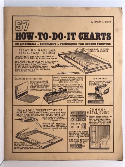 57 HOW TO DO IT CHARTS: On materials, equipment, techniques for screen printing