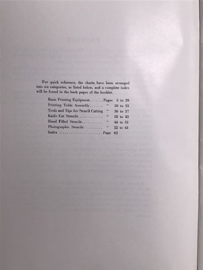 57 HOW TO DO IT CHARTS: On materials, equipment, techniques for screen printing