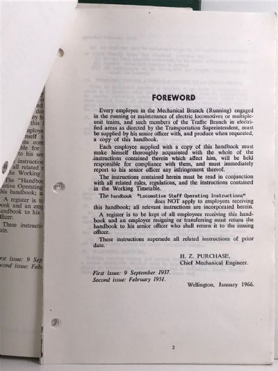 HANDBOOK OF INSTRUCTIONS: Relating to Electrified Services
