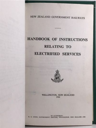 HANDBOOK OF INSTRUCTIONS: Relating to Electrified Services