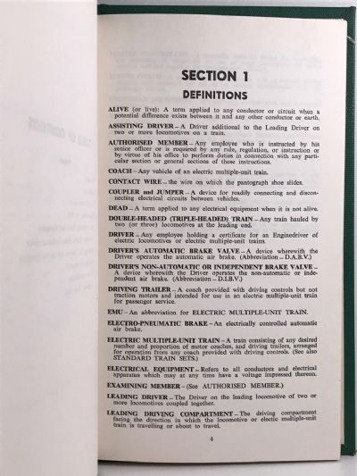 HANDBOOK OF INSTRUCTIONS: Relating to Electrified Services