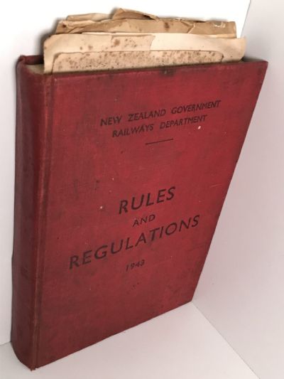 NZ GOVERNMENT RAILWAYS: Department Rules and Regulations 1943