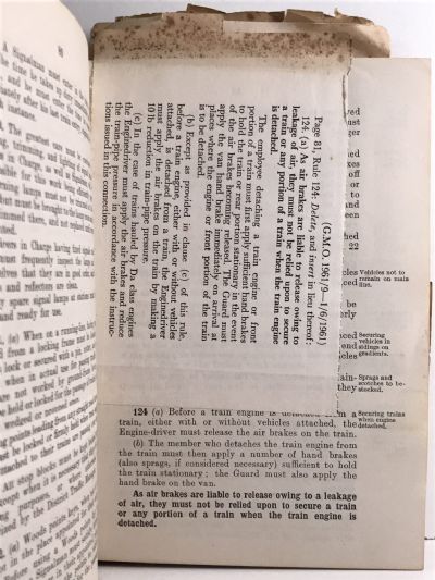 NZ GOVERNMENT RAILWAYS: Department Rules and Regulations 1943