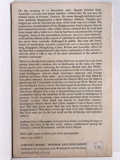 THE PRIME MINISTER WAS A SPY: An Australian Mystery Explained
