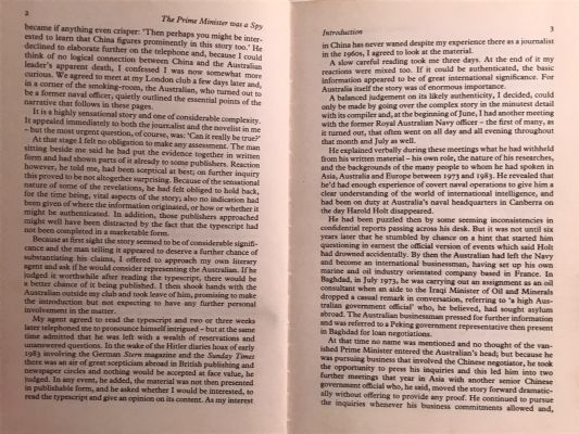 THE PRIME MINISTER WAS A SPY: An Australian Mystery Explained
