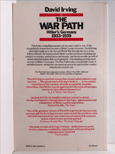 THE WAR PATH: Hitler's Germany 1933-1939