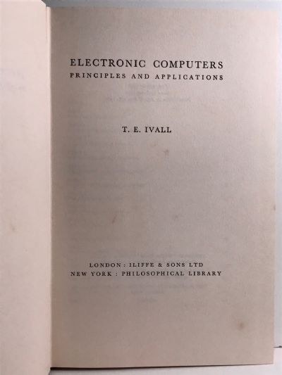ELECTRONIC COMPUTERS: Principles and Applications