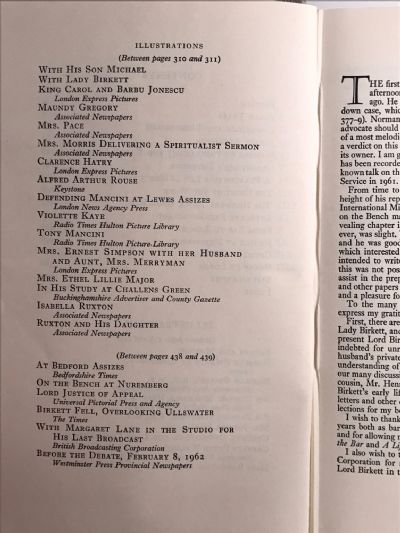 NORMAN BIRKETT: The Life of Lord Birkett of Ulverston
