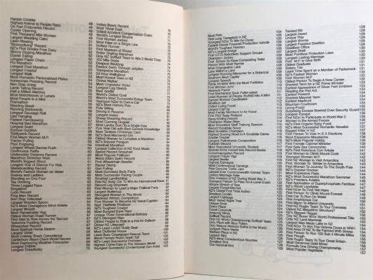 THE NEW ZEALAND BOOK OF RECORDS