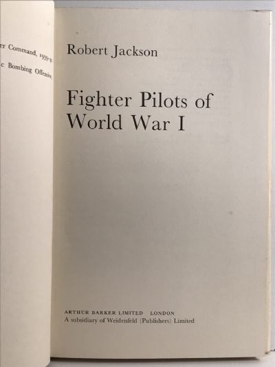FIGHTER PILOTS OF WORLD WAR I