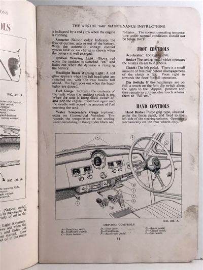 THE AUSTIN A40 MODELS: Owner-Driver Handbook