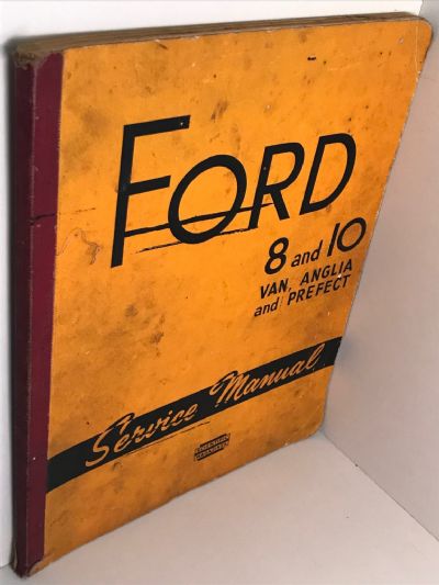 VINTAGE MOTOR SERVICE MANUAL: Ford 8 and 10 Van, Anglia and Prefect