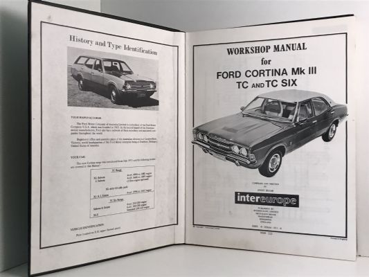 OWNERS WORKSHOP MANUAL: Ford Cortina Mk III TC - TC Six from 1970