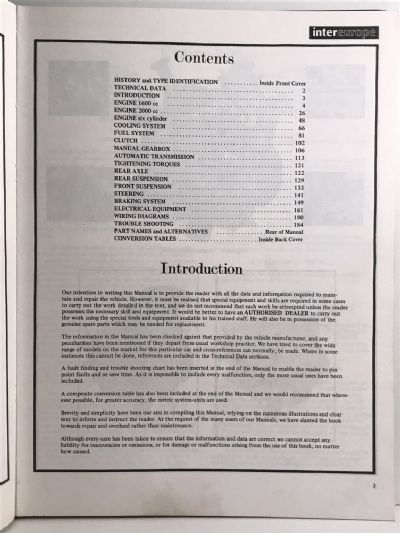 OWNERS WORKSHOP MANUAL: Ford Cortina Mk III TC - TC Six from 1970
