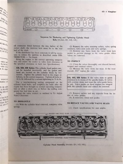 OWNERS WORKSHOP MANUAL: Holden 1948/53 - FJ, FE, FC, FB, EK, EJ, EH, HD, HR