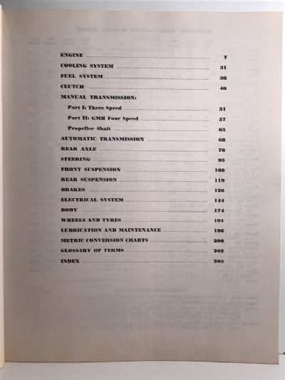 OWNERS WORKSHOP MANUAL: Holden 6 HQ Series
