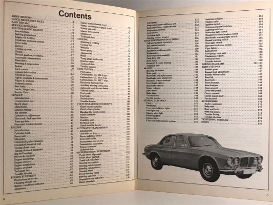 CAR REPAIR MANUAL: Jaguar from 1968 - XJ6 / XJ6L / XJ6 Coupe