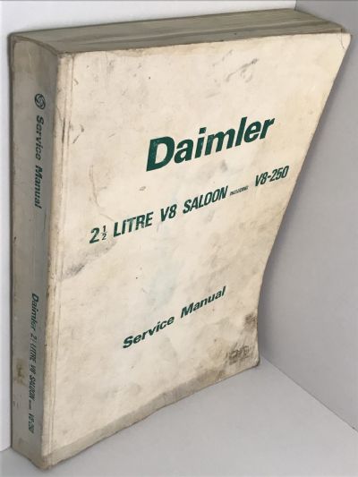 DAIMLER SERVICE MANUAL: Daimler 2.5 Litre V8 Saloon Including V8-250