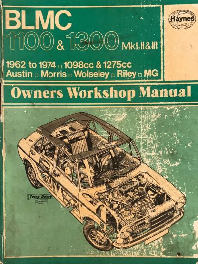 OWNERS WORKSHOP MANUAL: BLMC 1100 & 1300 from 1962 to 1974