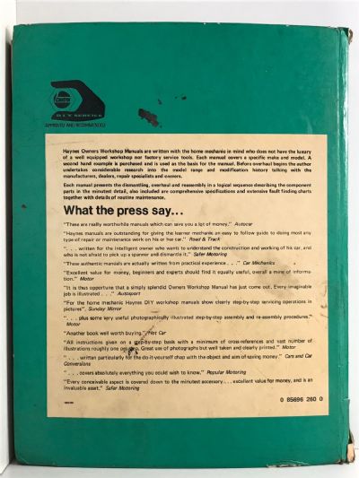 OWNERS WORKSHOP MANUAL: BLMC 1100 & 1300 from 1962 to 1974