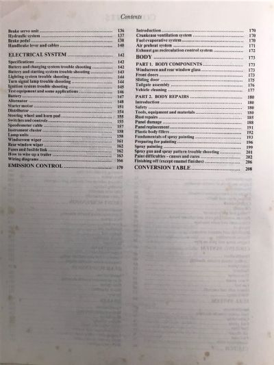 OWNERS WORKSHOP MANUAL: Mitsubishi L300 Express, Wagon / Van 1980 to 1983