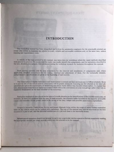 OWNERS WORKSHOP MANUAL: Mitsubishi L300 Express, Wagon / Van 1980 to 1983