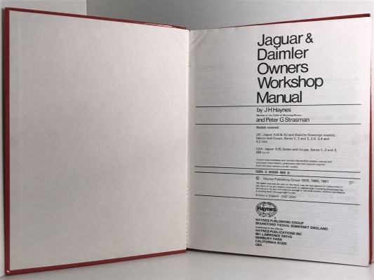OWNERS WORKSHOP MANUAL: Jaguar Daimler Sovereign XJ6 and XJ 1968 to 1979