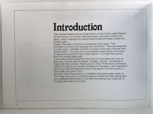 THE FRANZ JOSEF GLACIER: A Photographic Record