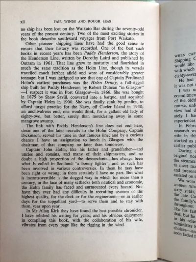 FAIR WINDS and ROUGH SEAS: Story of the Holm Shipping Company