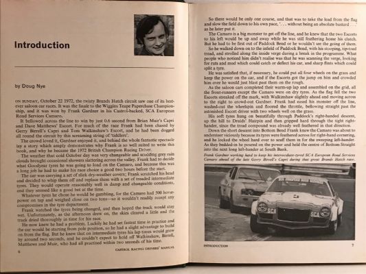 CASTROL RACING, DRIVERS MANUAL