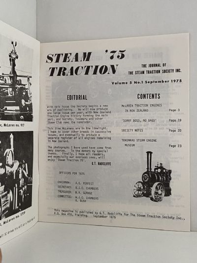 STEAM TRACTION 1975: The Journal of The Steam Traction Society - Vol. 5, No. 1.