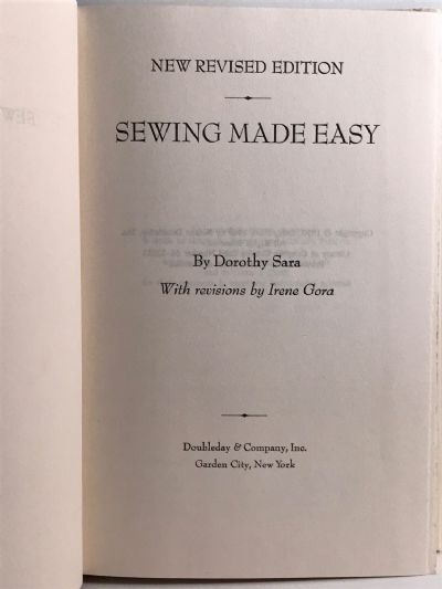 SEWING MADE EASY