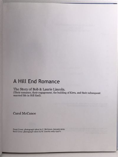 A HILL END ROMANCE: The Story of Bob & Laurie Lincoln