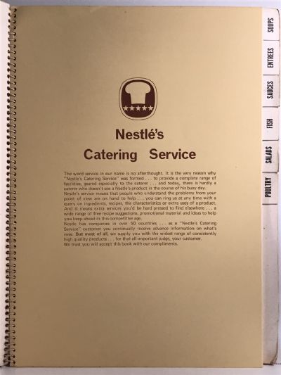CATERING RECIPES: Nestlé's Catering Service Volume One and Two