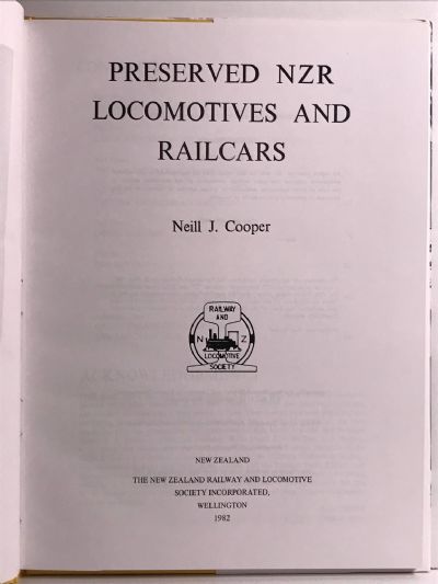 PRESERVED NZR LOCOMOTIVES AND RAILCARS