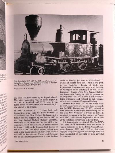 PRESERVED NZR LOCOMOTIVES AND RAILCARS