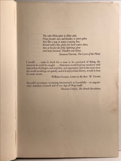 THE AERONAUTS: A History of Ballooning 1783 to 1903