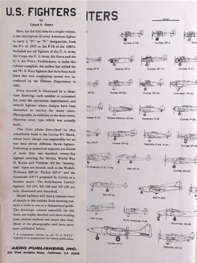 US FIGHTERS: Army - Air Force 1925 to 1980s
