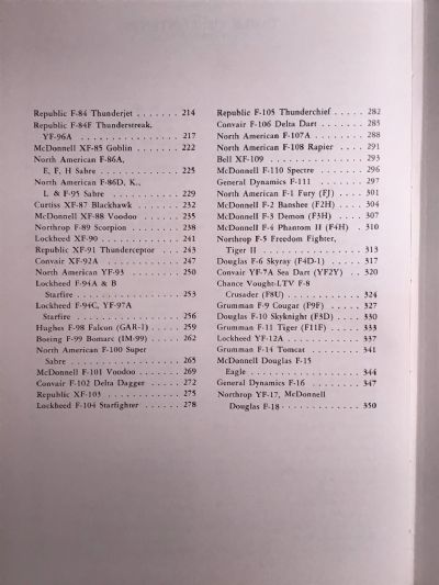 US FIGHTERS: Army - Air Force 1925 to 1980s