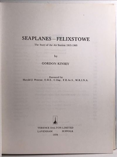 SEAPLANES - FELIXSTOWE