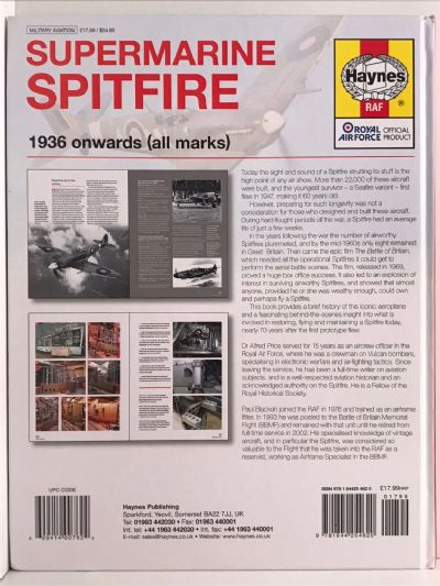 SUPERMARINE SPITFIRE: Haynes Owners Workshop Manual - 1936 onwards (all marks)