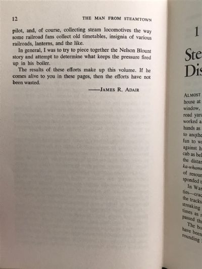 THE MAN FROM STEAMTOWN: The Story of F. Nelson Blount