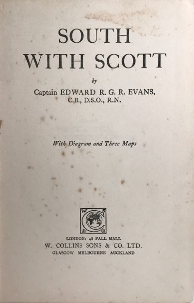 SOUTH WITH SCOTT 1921 