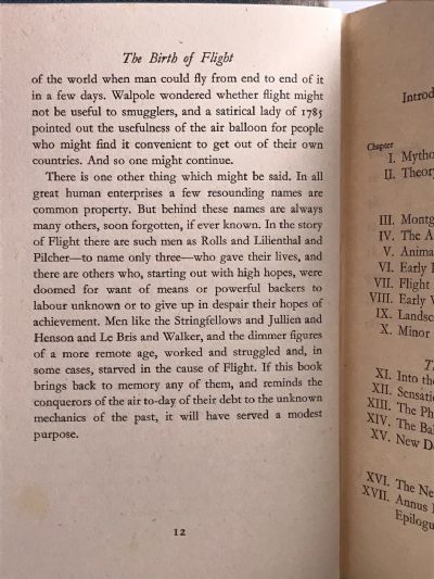 THE BIRTH OF FLIGHT: An Anthology